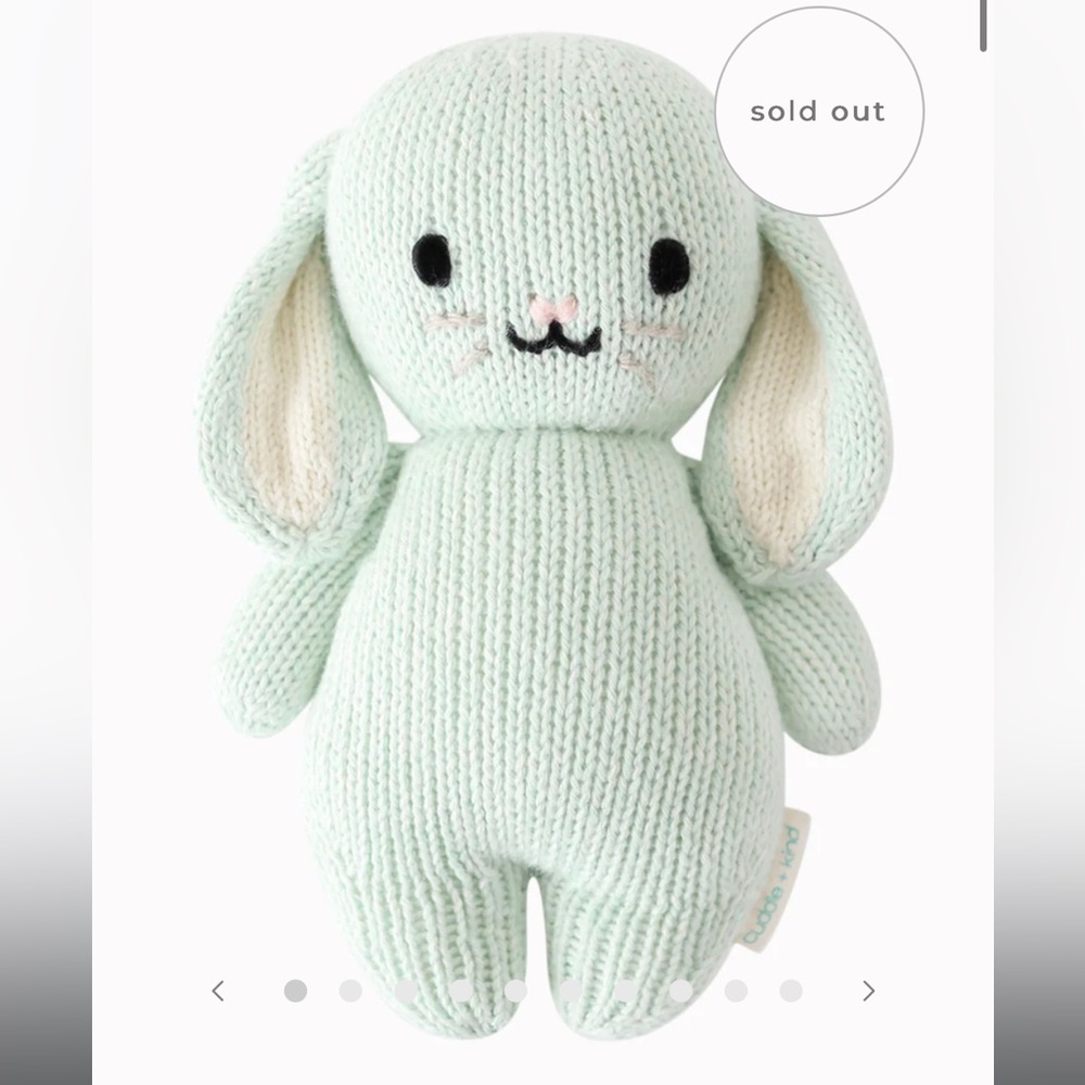 Cuddle + Kind Mint Baby Bunny